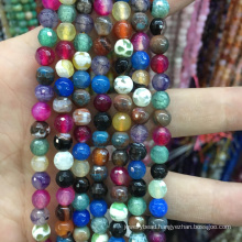 Natural 6mm Faceted Mix-Color Apatite Round Loose Beads Gemstone Stone Jewelry Beads